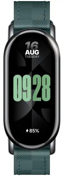 Ремешок для фитнес браслета Xiaomi Smart Band 8 Checkered Strap зеленый BHR7308GL